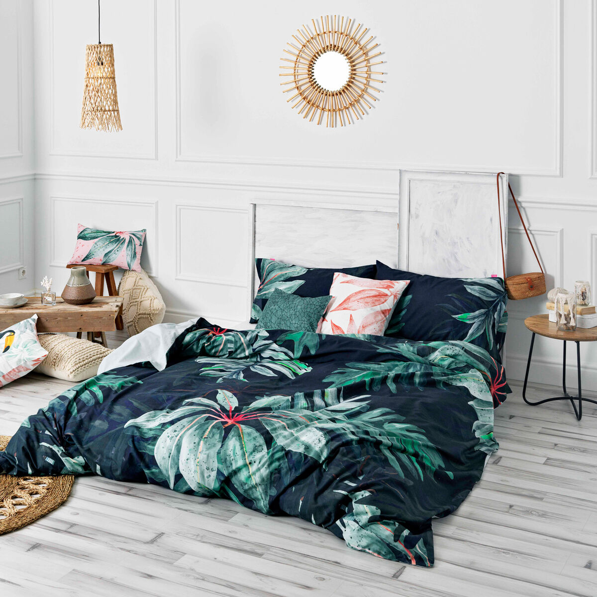 Housse de Couette HappyFriday Ebony Multicouleur 155 x 220 cm